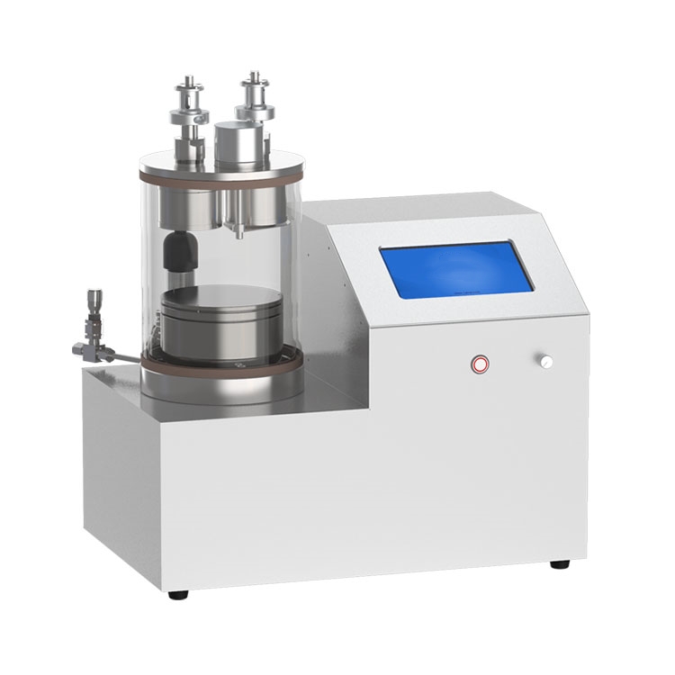 Dual heads plasma sputtering coater with rotary heating sample stage